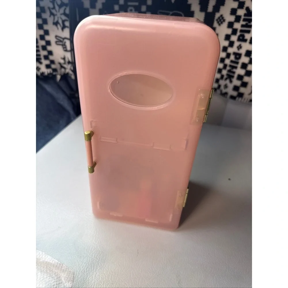 Our Generation Pink Doll Refrigerator with Food Accessories Retro StyleH18000-01